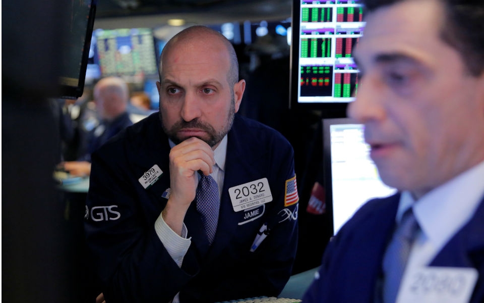 Wall Street ends mixed on NATO and Powell day
