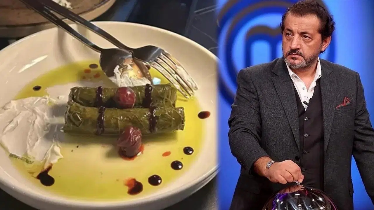 De prijzen bij Chef Mehmet's restaurant staan ​​weer op de agenda! De prijs van twee gevulde wijnbladeren was schokkend.