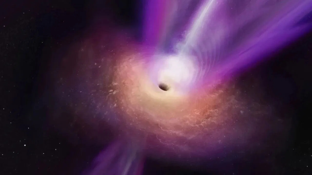 Seltenes Schwarzes Loch-Ereignis außerhalb der Galaxie entdeckt