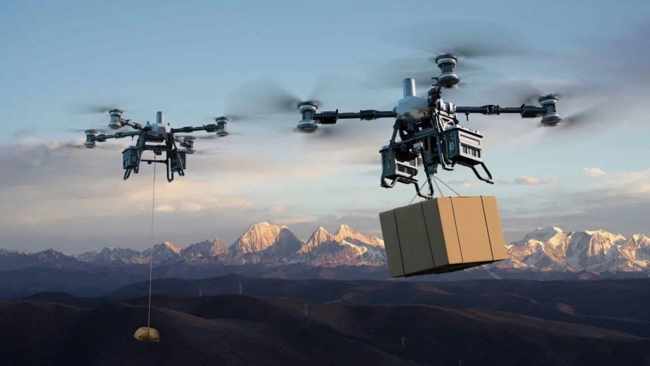 DJI stellt seine neue Frachtdrohne FlyCat 100 vor! Sie kann bis zu 80 Kilogramm tragen