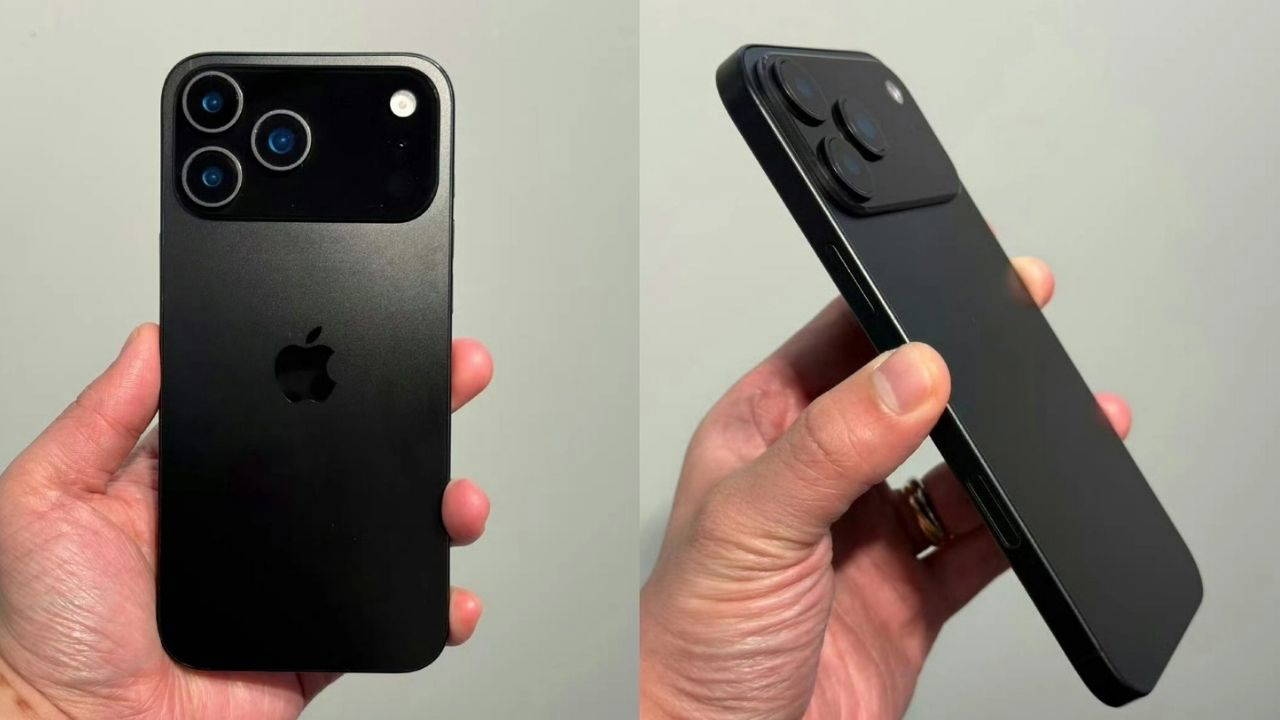Afbeeldingen die het ontwerp voor de iPhone 17 Pro- en 17 Pro Max-modellen tonen