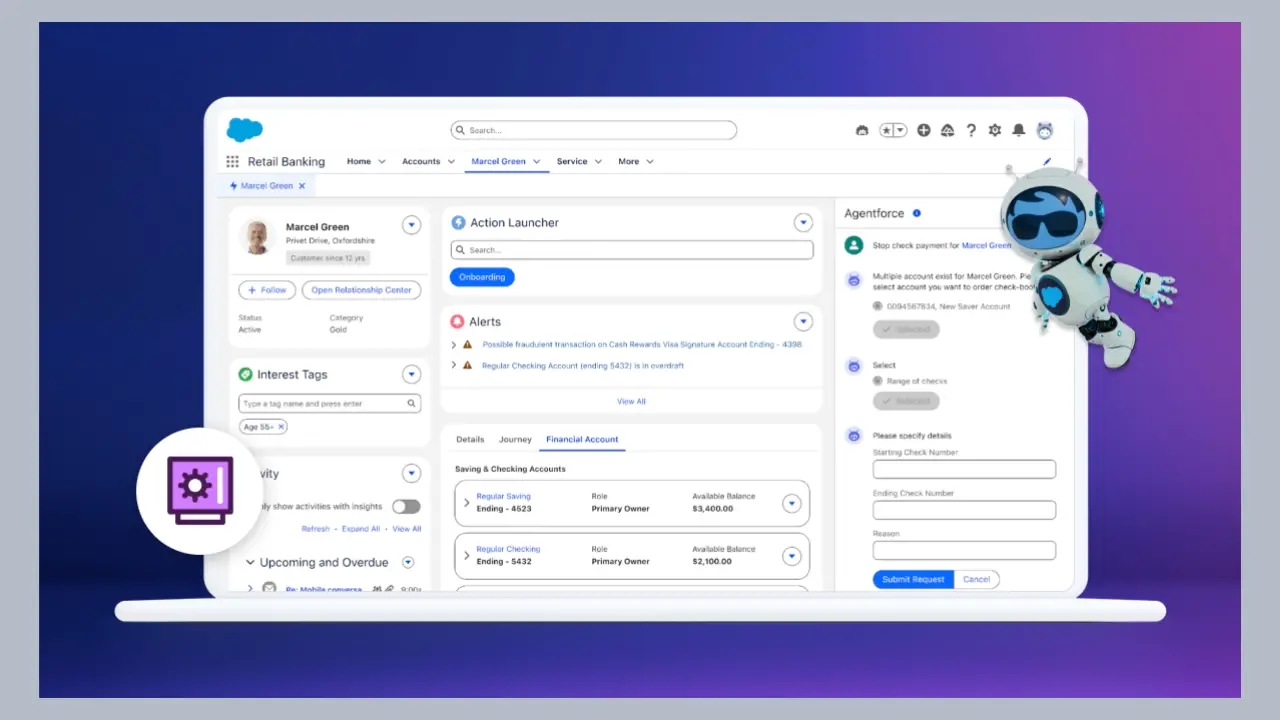 Salesforce apresenta o Agentforce para serviços financeiros para ajudar empresas a lidar com a escassez de pessoal e atender à crescente demanda dos clientes
