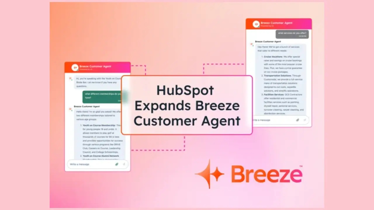 HubSpot expande o Breeze Customer Agent para oferecer suporte à jornada completa do comprador em marketing, vendas e serviços