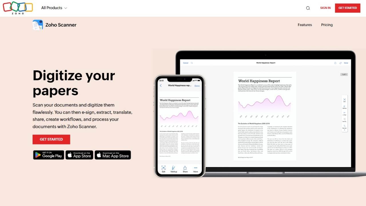 Zoho Scanner Takes Your Documents Digital