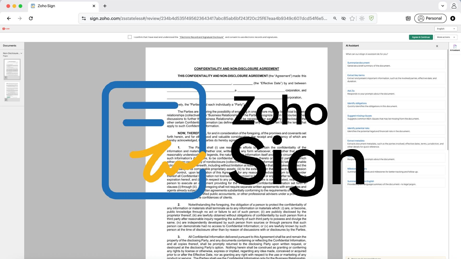 Zoho Sign krijgt nieuwe AI-functies om kleine bedrijven te helpen slimmer te werken