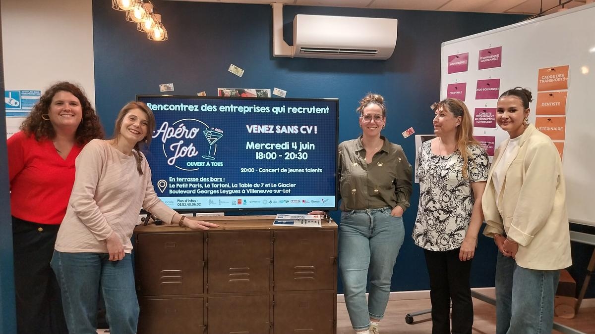 Villeneuve-sur-Lot: the third edition of Apéro Job is served