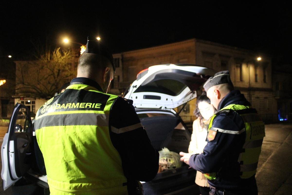 101 véhicules contrôlés en Agenais, où un homme se blesse avec son arme à feu à Astaffort