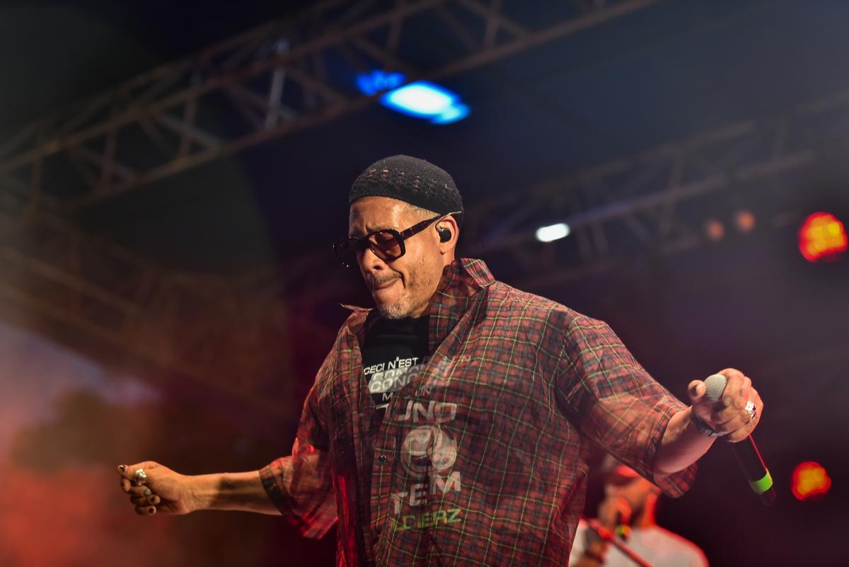 Joey Starr as a stage beast at the Feel'in Live festival in Saint-Palais-sur-Mer