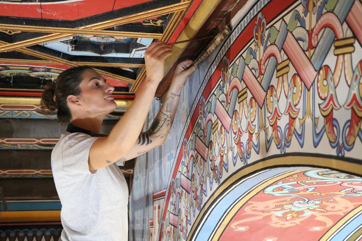 Het werk van Viollet-le-Duc herwint zijn pracht in een kleine kapel in de Gironde