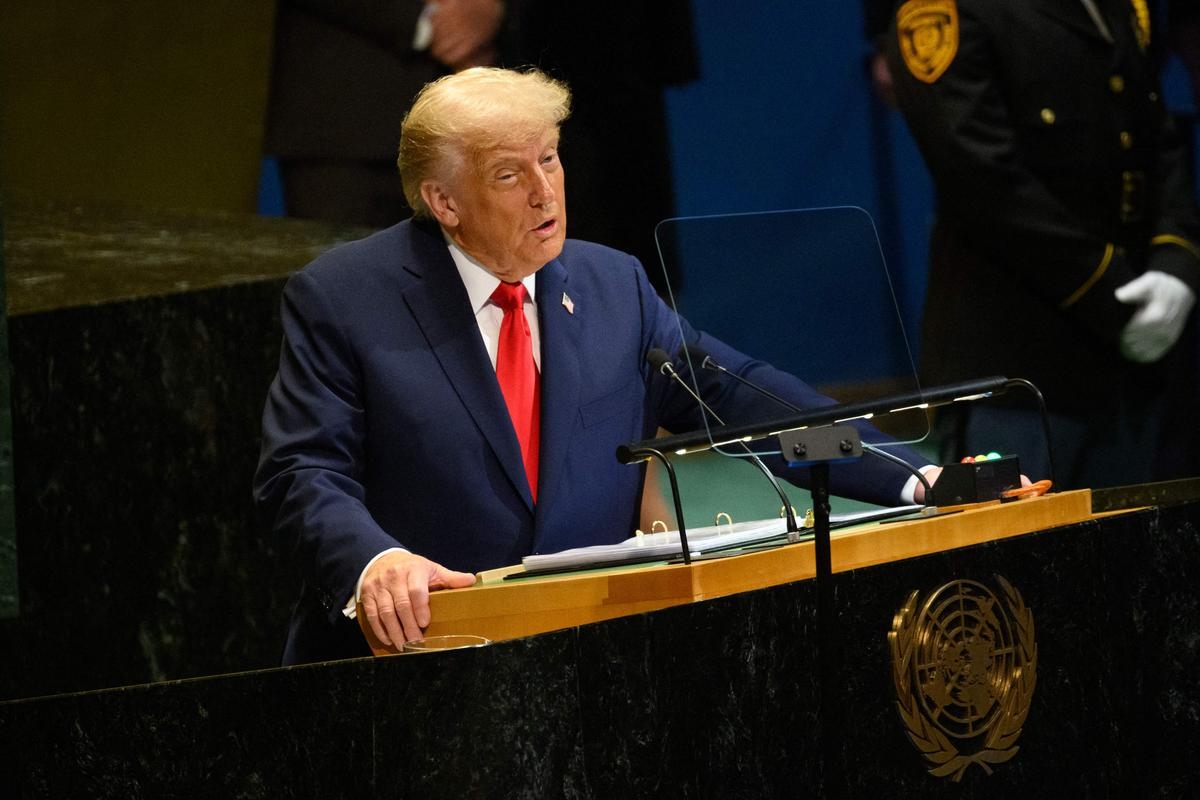 Rolltreppe und Teleprompter kaputt, Soundsystem defekt... Donald Trump prangert „Sabotage“ bei der UNO an