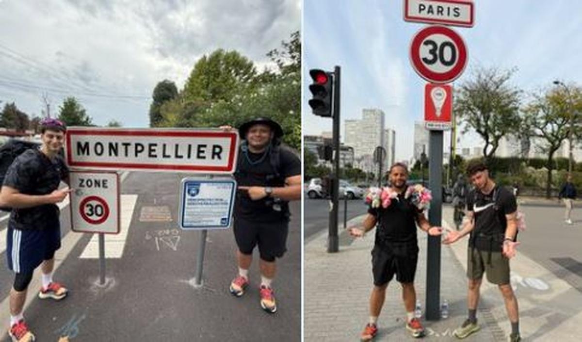 Streamers Byilhan en Nico voltooien hun wandeltocht vanuit Montpellier live