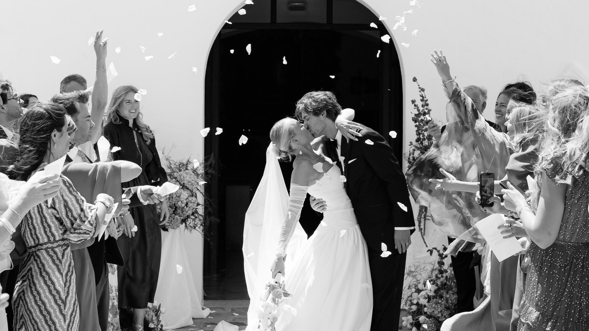 This bride wore two different dresses for her wedding in Ibiza – which had one special detail in common