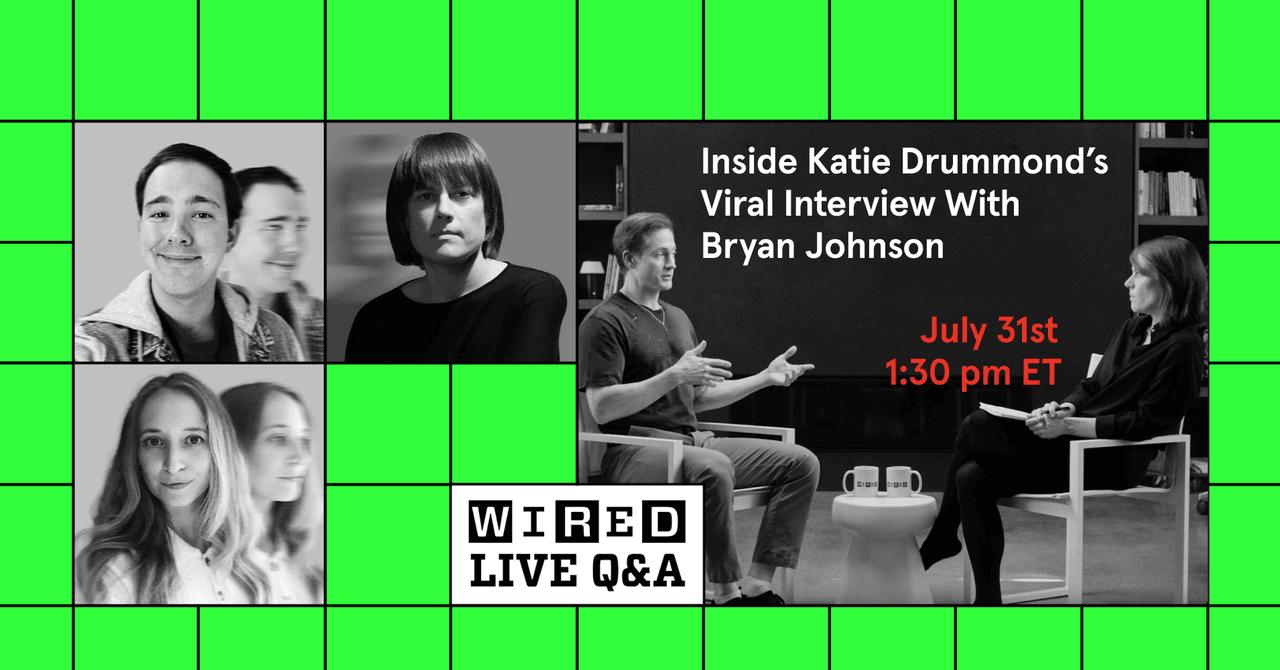 Nehmen Sie an unserem nächsten Livestream teil: Einblicke in Katie Drummonds virales Interview mit Bryan Johnson