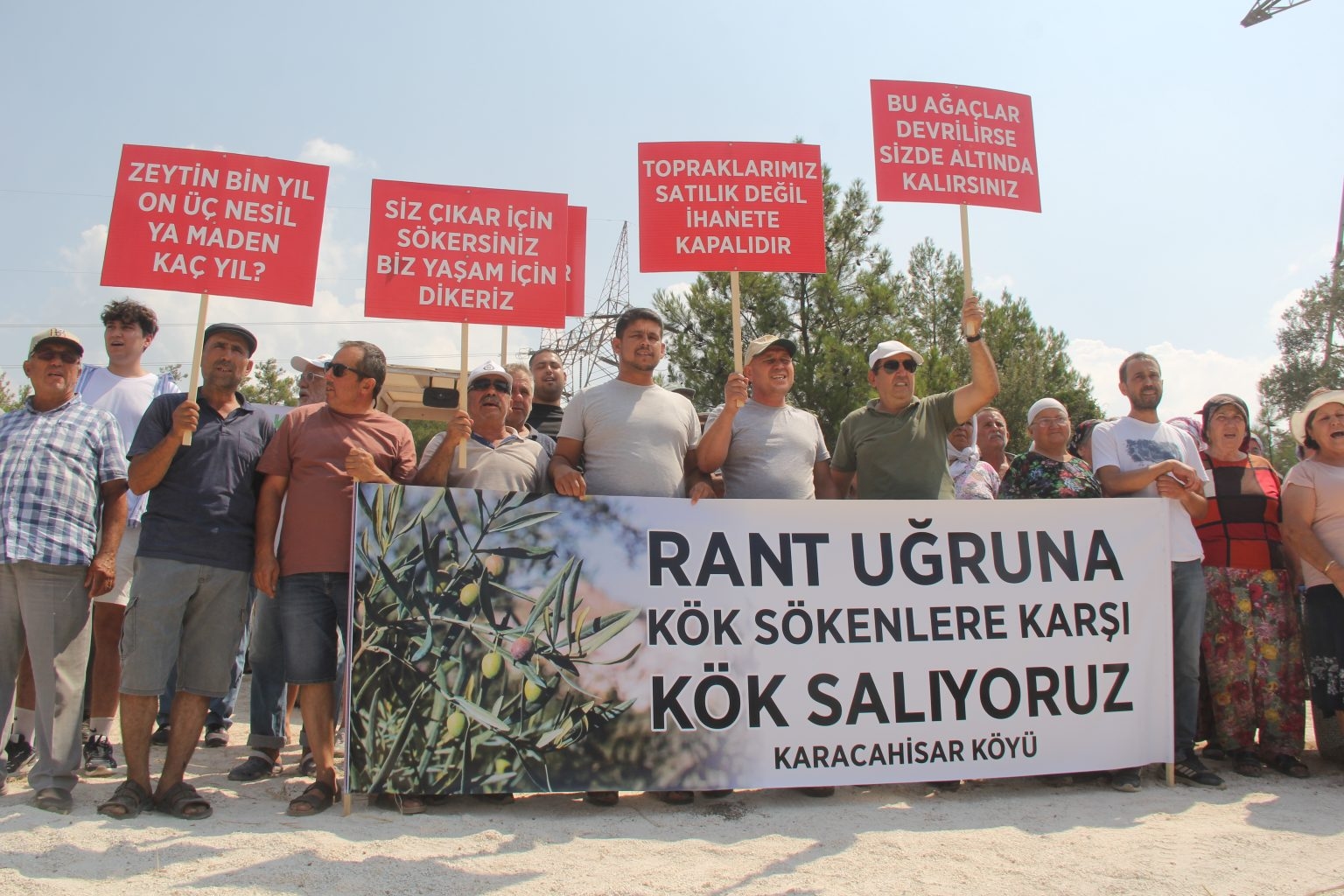 Los habitantes de İkizköy se manifestaron contra la ley minera: “No reconocemos esta ley”.