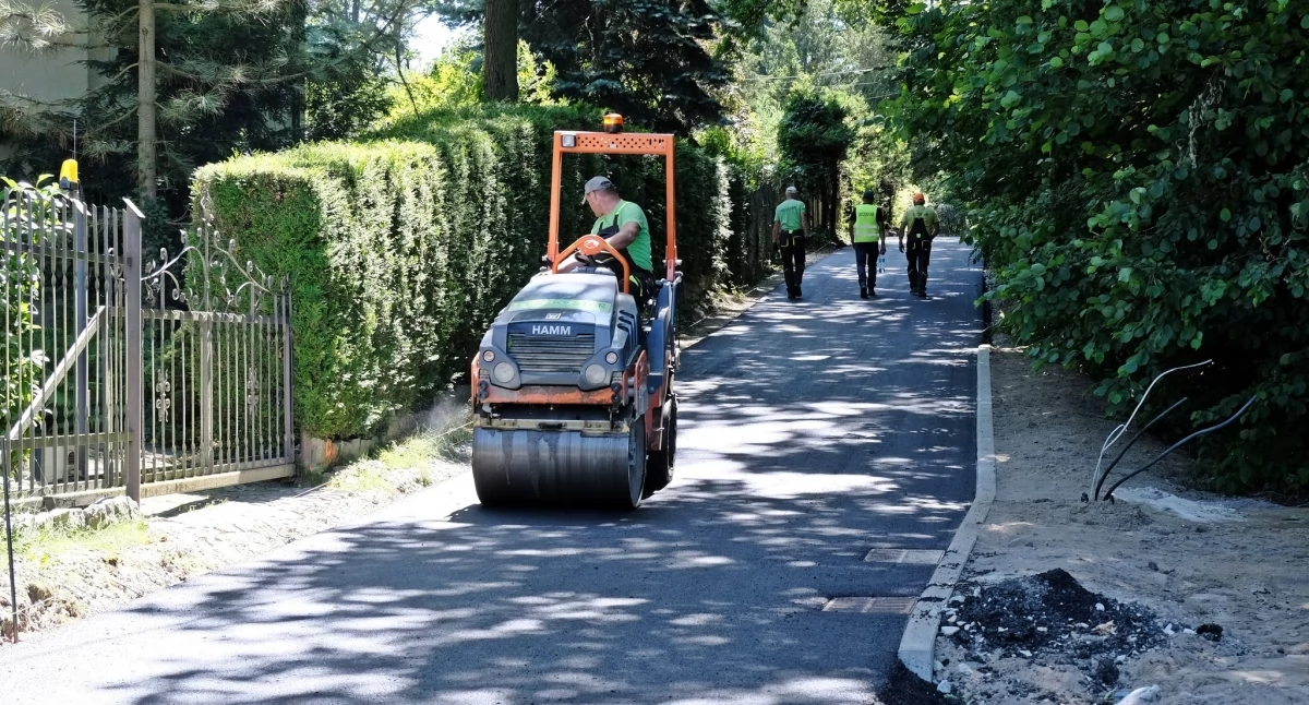 Reconstrução das ruas Leśna e Pochyła em Osola