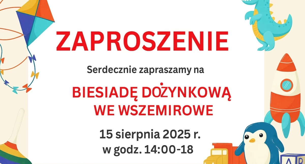 Fiesta de la Cosecha en Wszemirów. Rifa para ayudar a renovar el tejado de la rectoría.