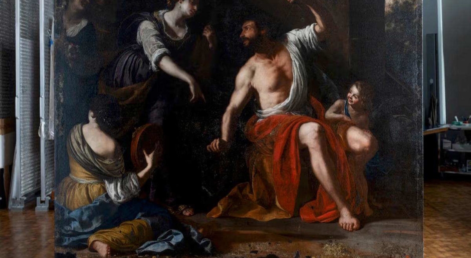 A tragédia em Beirute revelou uma obra desconhecida. Hércules e Ônfale finalmente viram a luz do dia