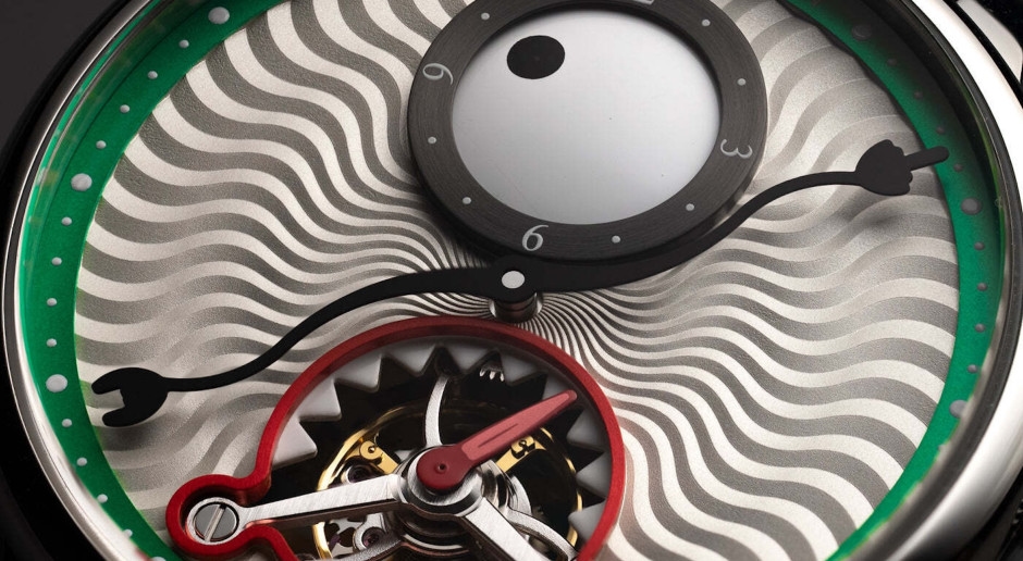 Dies ist die letzte und furchterregendste Uhr "Time Eater". Dieses Tourbillon ist ein echtes Juwel für Sammler