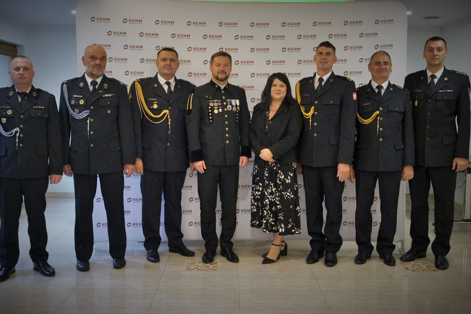 KGHM ve yakındaki birimlerden itfaiyeciler arasında işbirliği