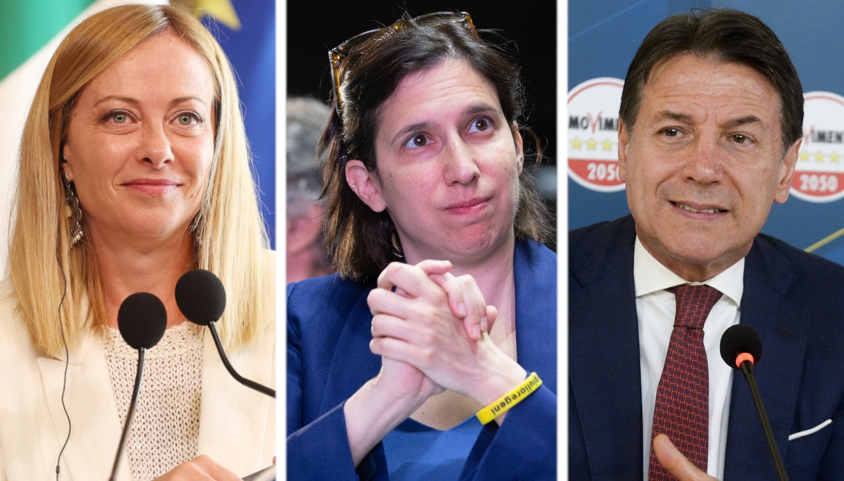 Politische Umfragen zeigen, dass Meloni seine Position stabil hält, während Schlein zurückweicht und Conte auf dem Vormarsch ist.