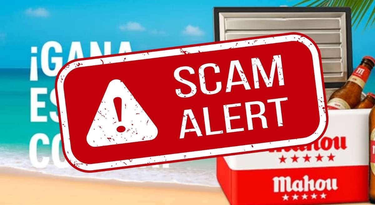 Mahou warns of a new scam circulating on WhatsApp: "Congratulations, you've won a cooler full of beer."