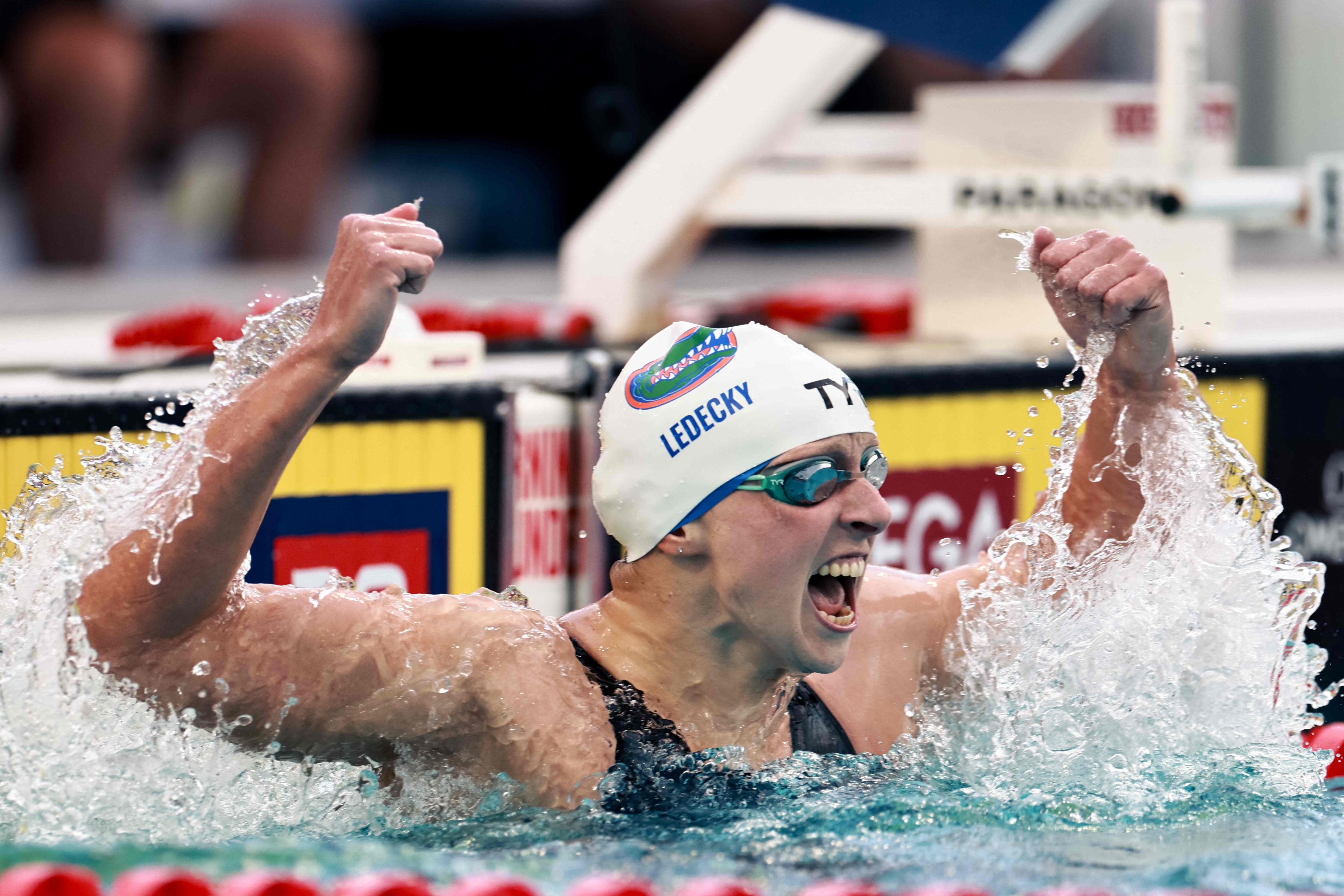 Swimmer Gretchen Walsh breaks world record twice in one day