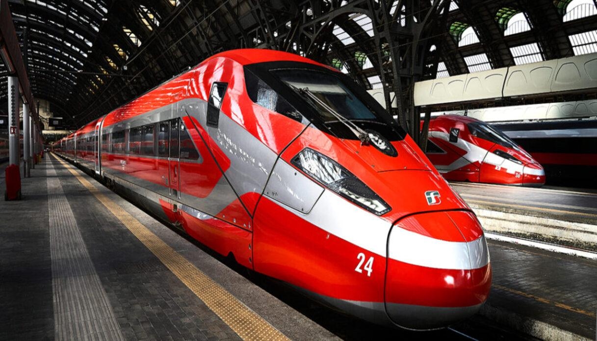 An Bord des neuen Frecciarossa 1000 (der Geschwindigkeiten von fast 360 km/h erreicht)