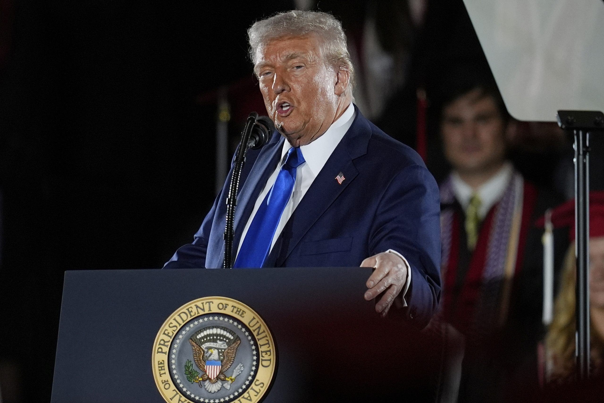Trump claps back at courts for 'interfering' with job, asks 'how you can give due process' to illegal migrants