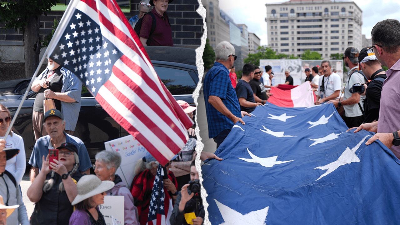 La Casa Bianca critica il "fallimento totale" delle proteste anti-Trump mentre l'America celebra il traguardo storico dell'esercito