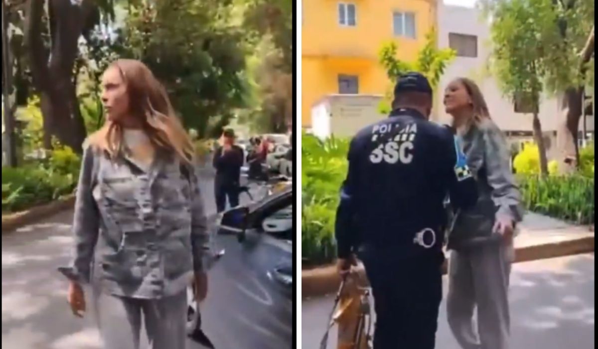 ¿Quién es la mujer que insultó a un policía de la CDMX?