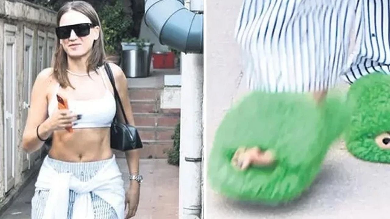 De harige pantoffels van Serenay Sarıkaya ter waarde van 50.000 TL zorgden voor opschudding! De reactie van Serenay Sarıkaya was snel