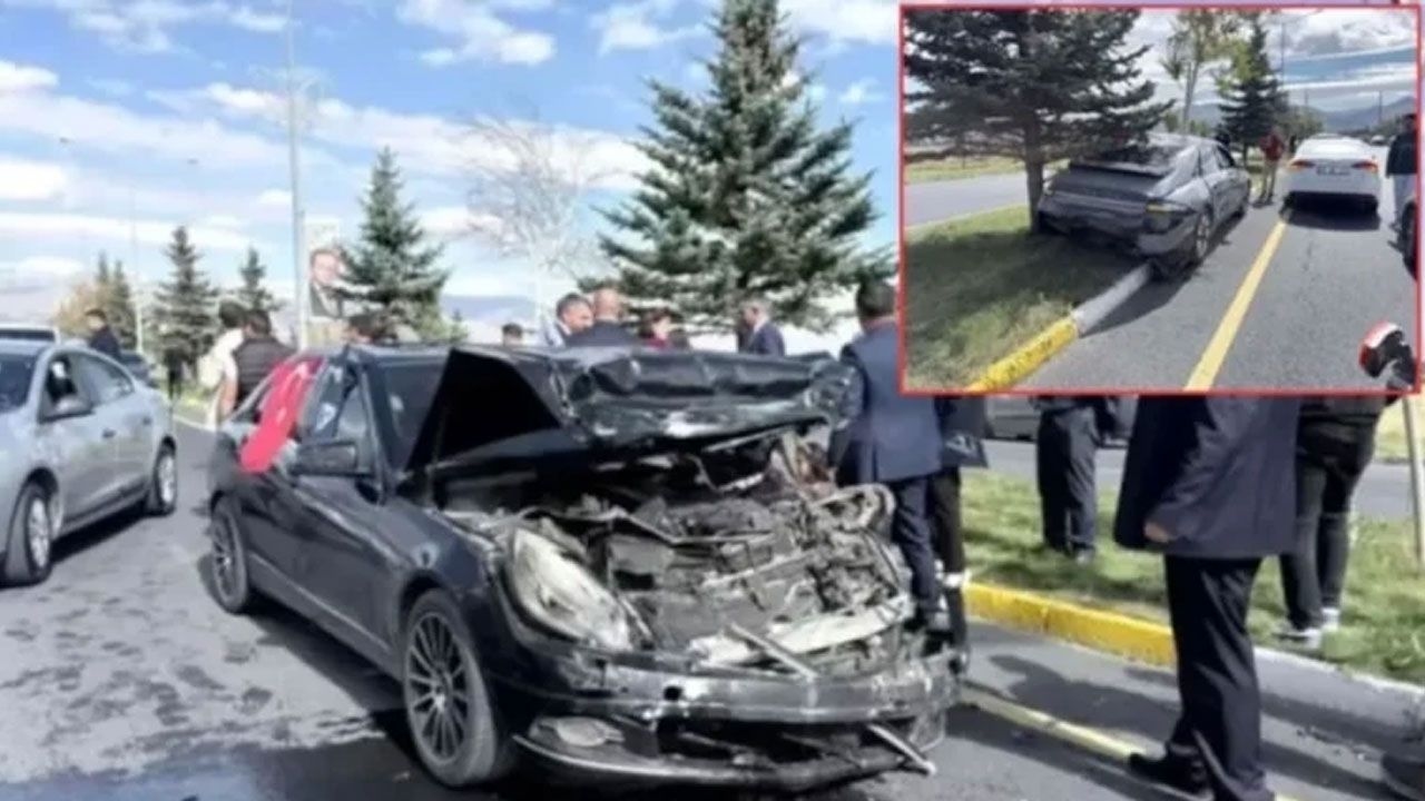 Yavuz Ağıralioğlu’nun konvoyunda kaza!