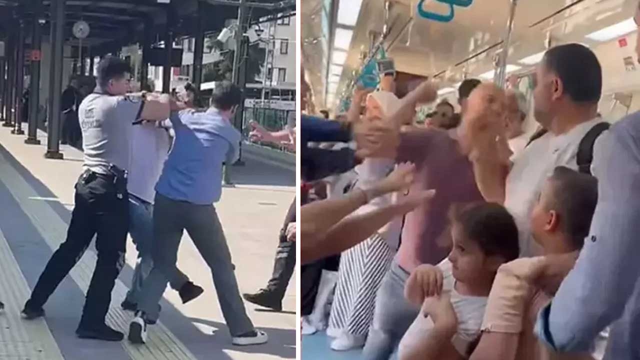 De boef die de neus van een vader brak die met zijn kinderen op reis was, is vrijgelaten!