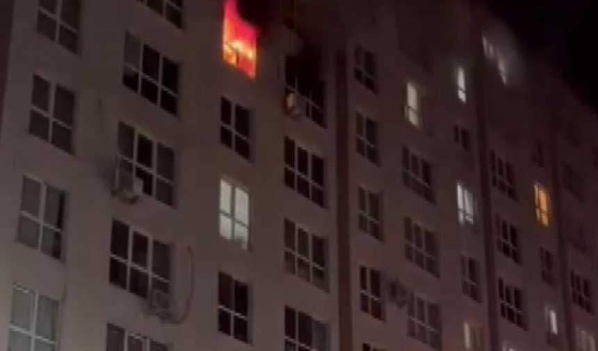 Er sprang aus dem 8. Stock, als das Feuer ausbrach