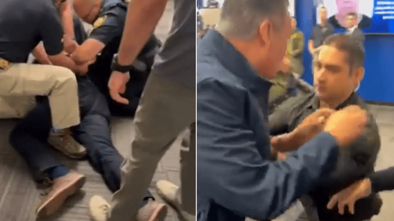 Un sénateur américain menotté dans le dos lors d'une réunion avec un ministre