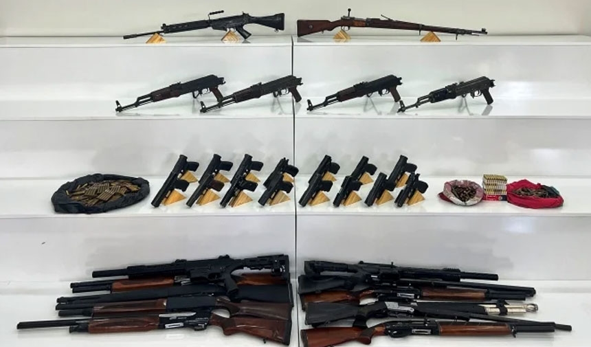 34 verborgen wapens gevonden in Şanlıurfa! 19 mensen aangehouden