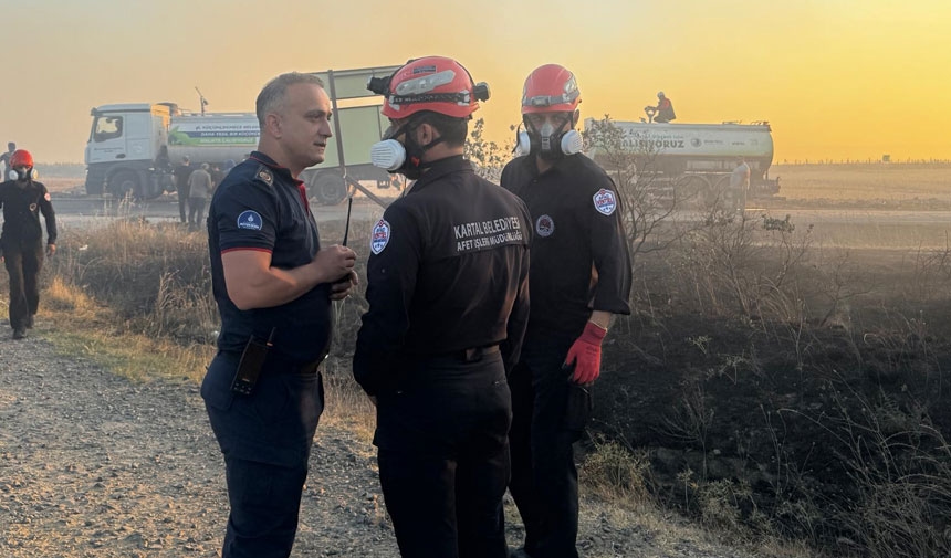 Kartal Municipality Supports Forest Fire Response in Silivri