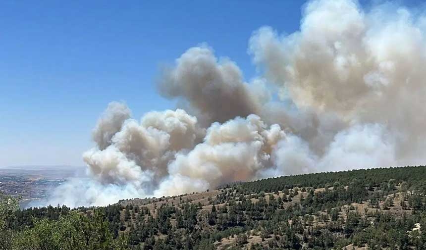 Nu is er een bosbrand in Ankara