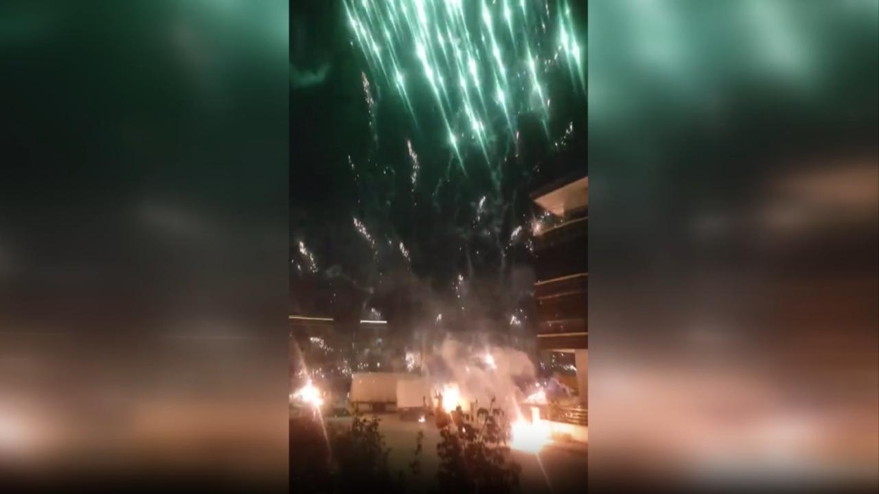 Fuegos artificiales detonados tras una boda en Ankara provocaron un incendio