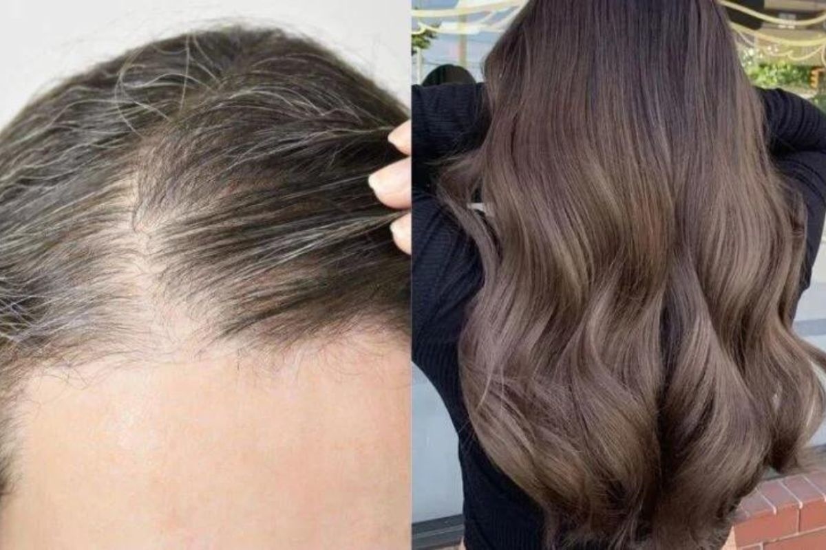 Wit haar? Natuurlijk recept zonder het haar te beschadigen