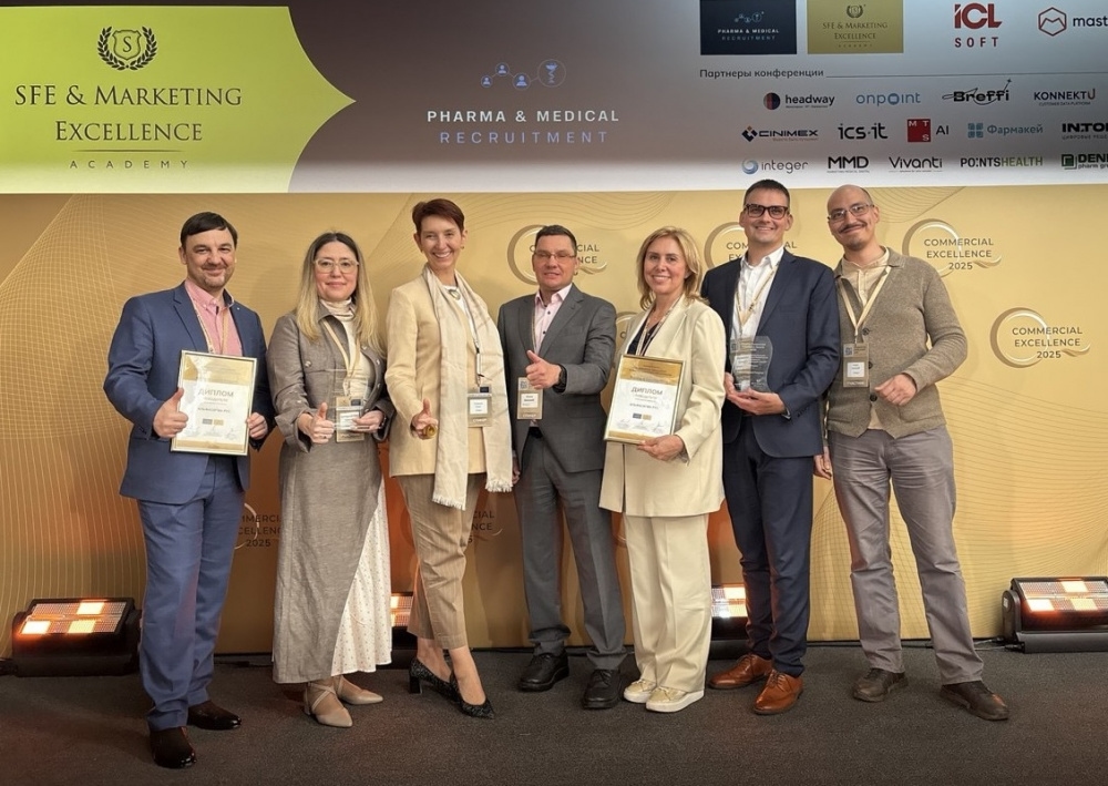 Los proyectos de Alfasigma Rus ganan los Premios a la Excelencia Comercial Farmacéutica 2025