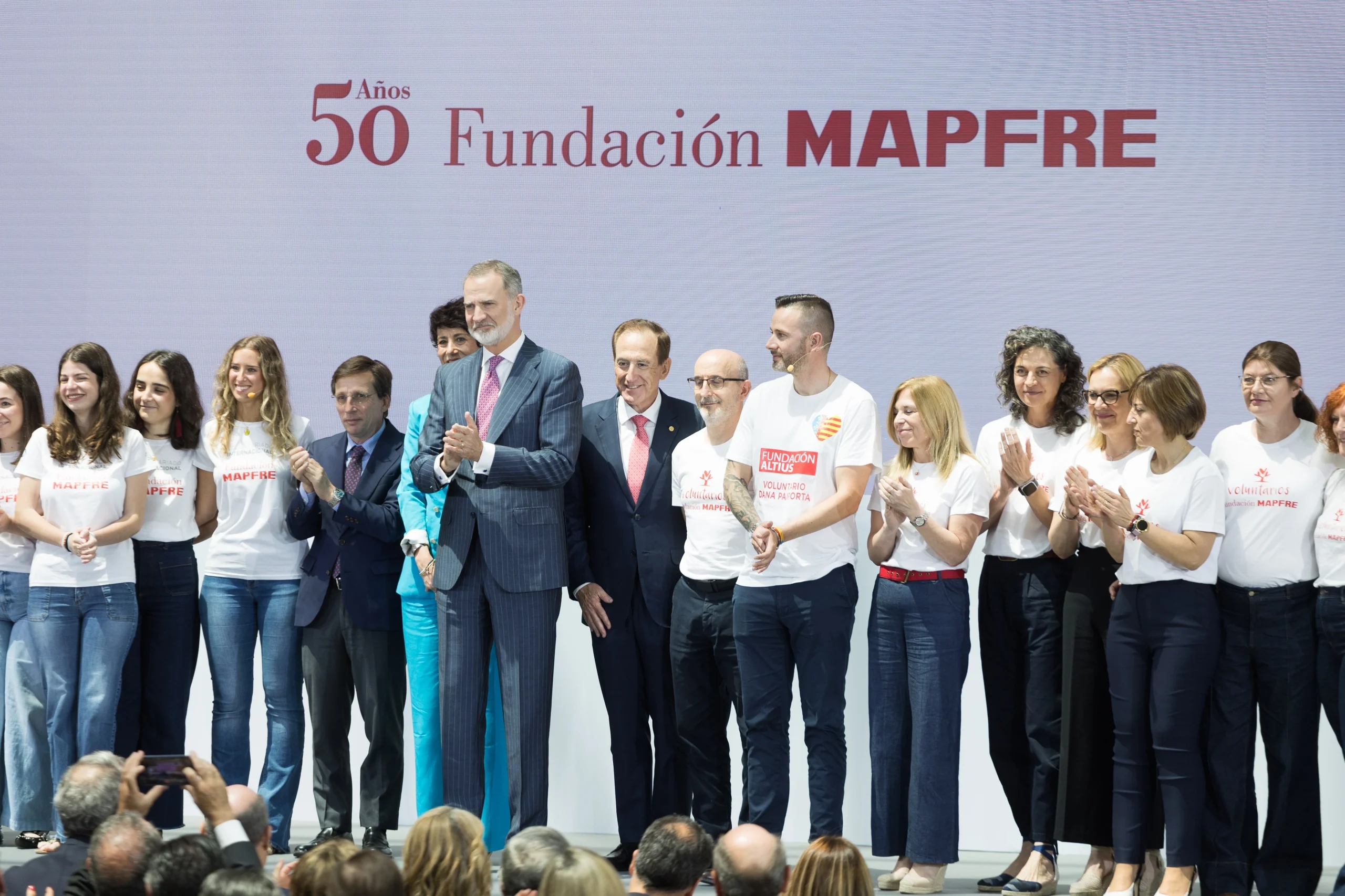 Il Re, "Volontario Onorario" nel 50° anniversario della Fondazione MAPFRE