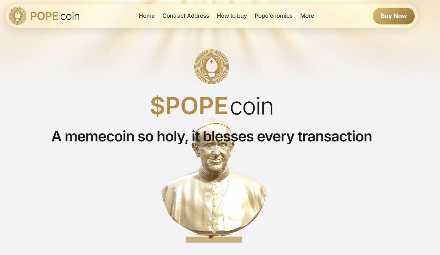 Грядет $Pope, (рискованная) криптовалюта для «современной Церкви»