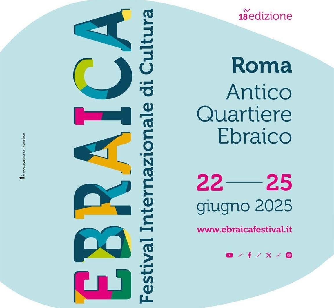 „Ebraica“ kehrt zurück, ein internationales Festival in Rom vom 22. bis 25. Juni