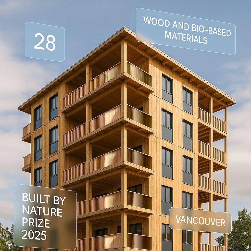 Die Zukunft ist Holz: 28 globale Projekte in der engeren Auswahl für den Built by Nature Prize 2025.