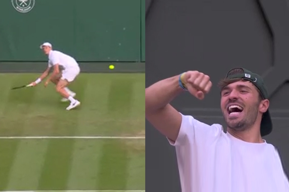 Zondaarsshow op Wimbledon: de pass die Vukic onbeweeglijk maakt, maakt fans gek