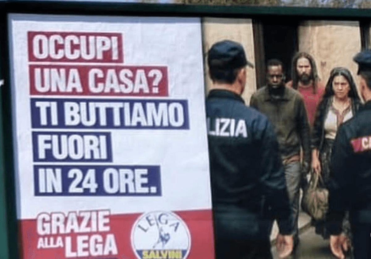 Primeiro vandalizados, agora removidos. Uma tempestade em torno dos cartazes da Liga no projeto de lei de segurança, Molteni os chama de "vergonhosos".