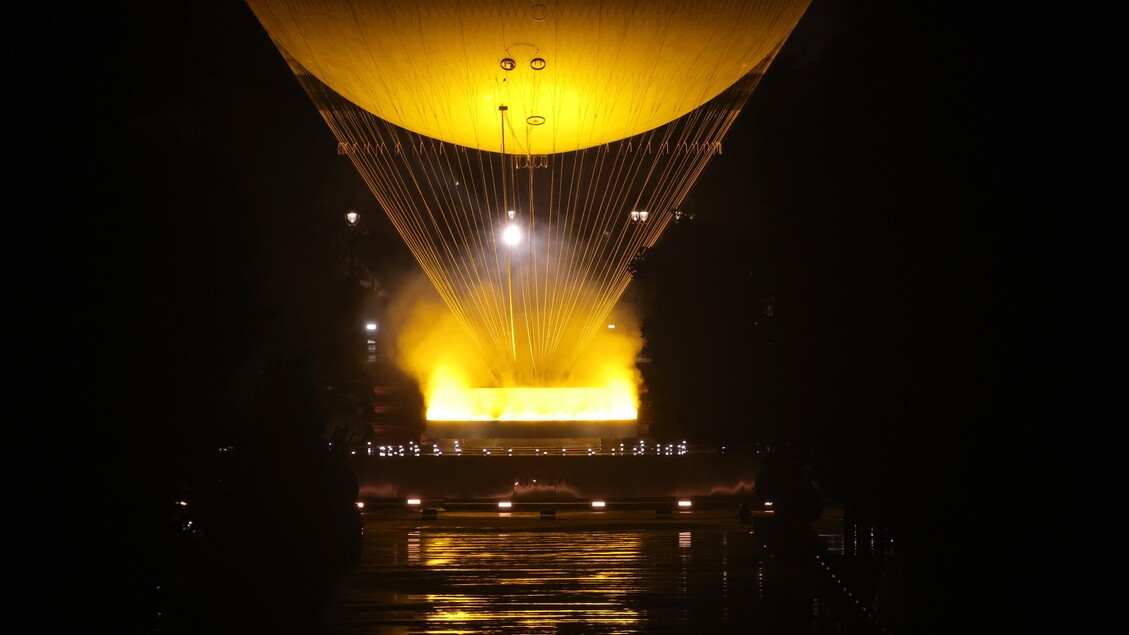 El globo aerostático olímpico vuelve a brillar en París