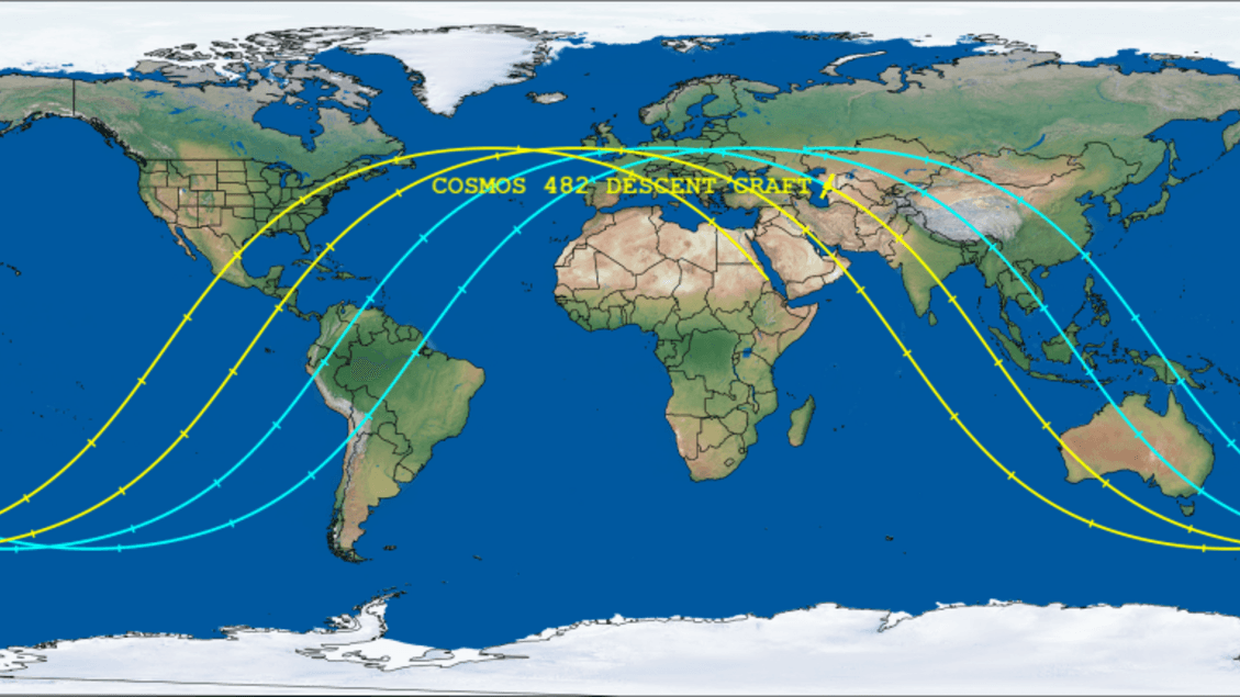 Imminente la caduta della sonda sovietica Kosmos 482