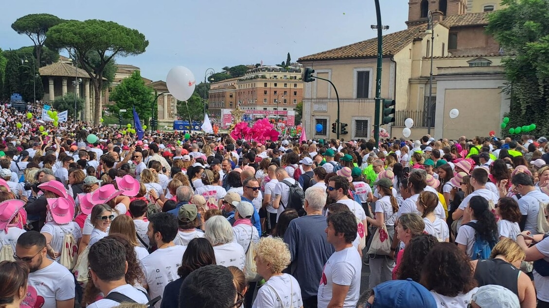Race for the Cure, Rom in Pink mit 150.000 Teilnehmern